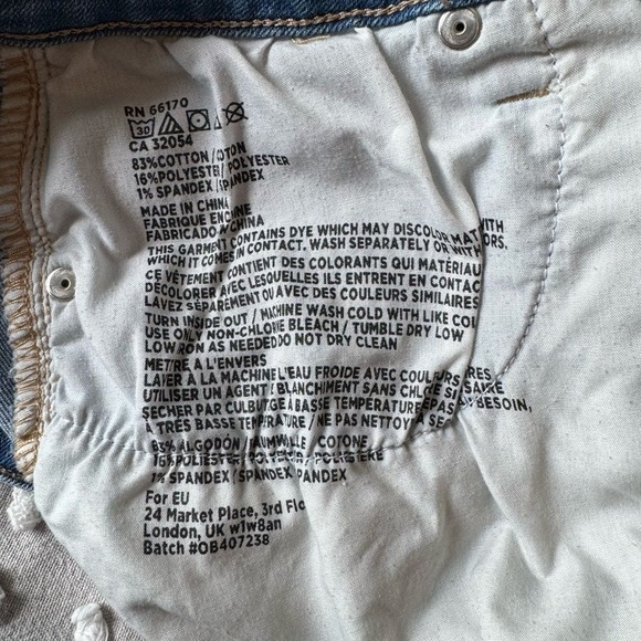 Urban Outfitters BDG Super High Rise Spade Pin Up Jean shorts. Excellent cndtn. - Picture 3 of 4